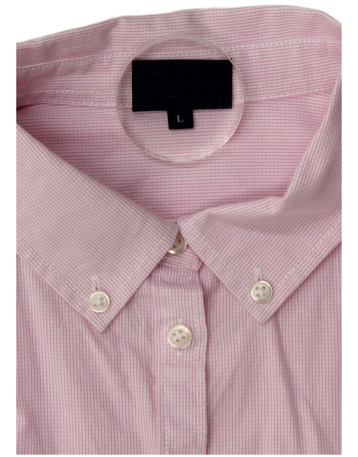 Camicia Kappa da donna UK 16 cotone a quadri rosa grande