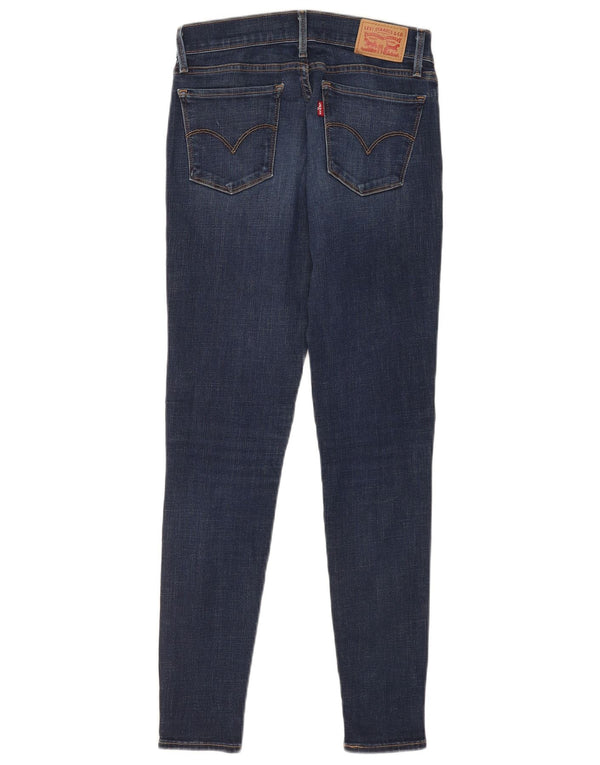 Jeans Levi's da donna 710 super skinny W27 L30 cotone blu navy