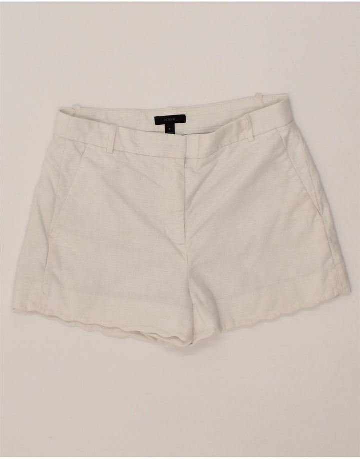 J. CREW Womens Chino Shorts US 4 Small W28 White Cotton Vintage J. Crew and Second-Hand J. Crew from Messina Hembry 