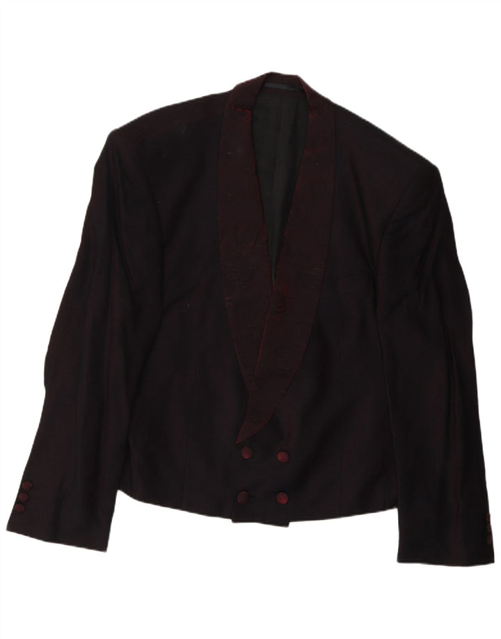 Giacca Blazer Doppiopetto Donna Emani IT 50 XL Viscosa Bordeaux