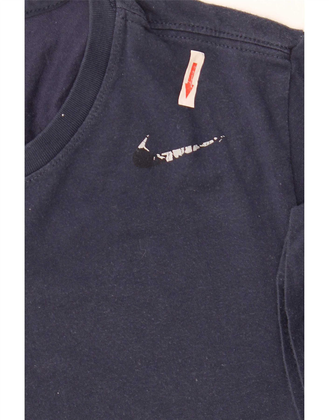 T-shirt Nike da uomo dal taglio atletico, piccola, in cotone blu navy