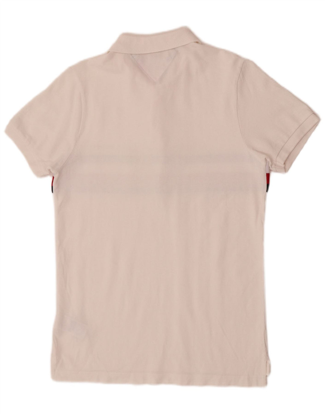 Polo da uomo slim fit grafica Tommy Hilfiger color block bianco medio