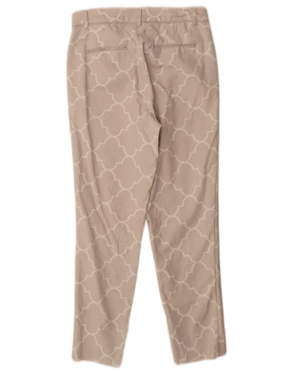 Pantaloni chino slim da donna MINT VELVET UK 8 Small W26 L27 Grigio geometrico