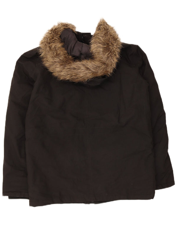 Giacca imbottita con cappuccio da uomo Jack & Jones UK 36 piccola poliestere nero