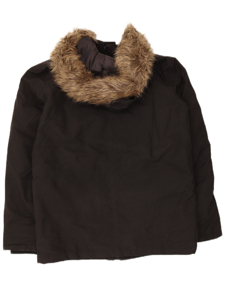 Giacca imbottita con cappuccio da uomo Jack & Jones UK 36 piccola poliestere nero