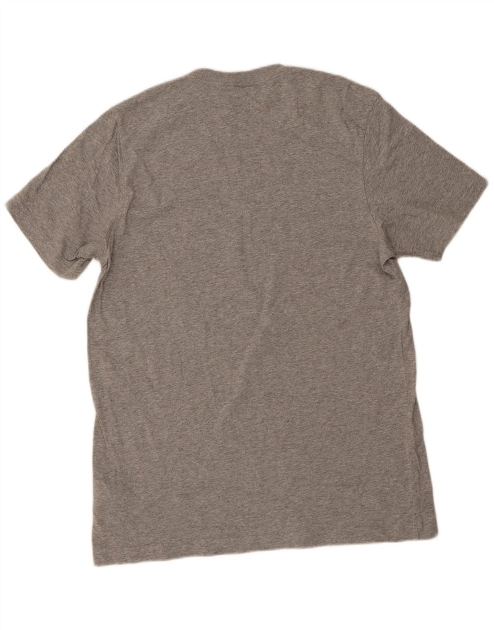 T-shirt grafica da uomo Adidas Top in cotone grigio medio