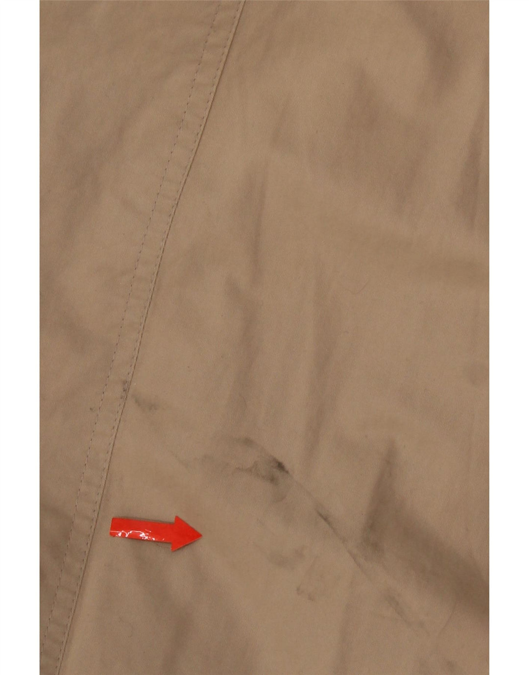 Trench oversize da fine settimana da donna vintage UK 8 piccolo in cotone beige