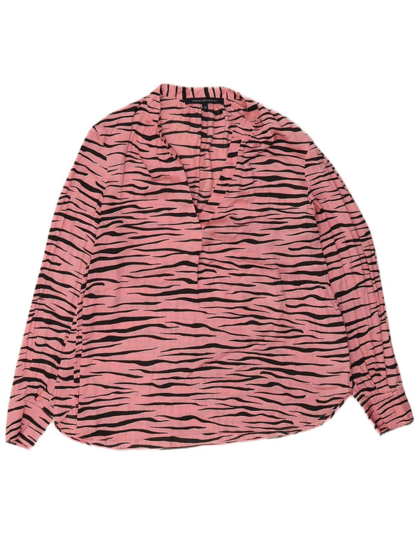 Camicetta da donna French Connection Top UK 12 Stampa animalier rosa medio