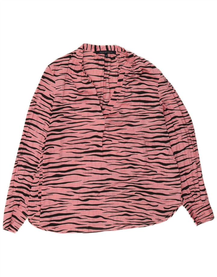 Camicetta da donna French Connection Top UK 12 Stampa animalier rosa medio
