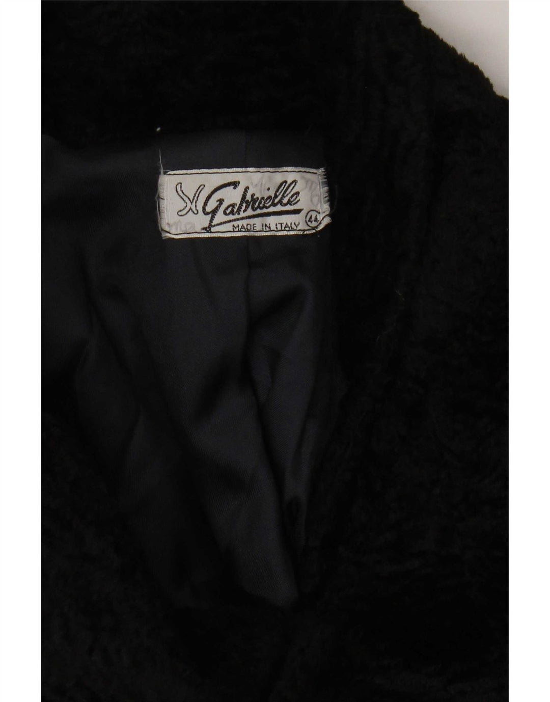 Cappotto da donna in pelliccia sintetica IT 44 medio nero sintetico