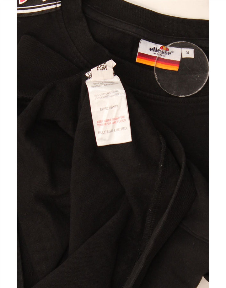 Felpa con grafica Ellesse Heritage da uomo, piccola, color block nero