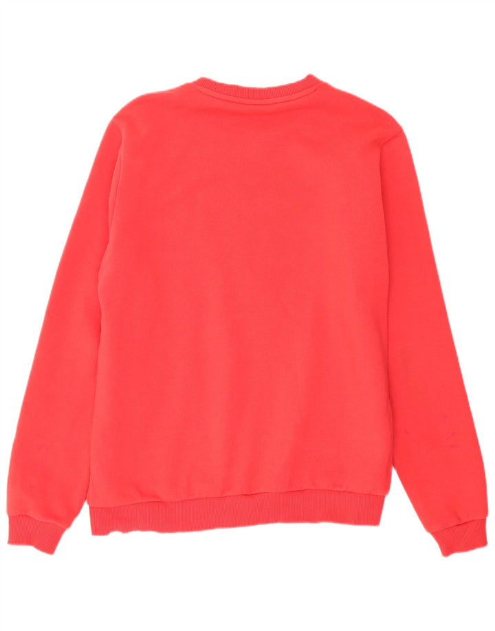 Felpa grafica da uomo New Balance, maglione, cotone rosso medio