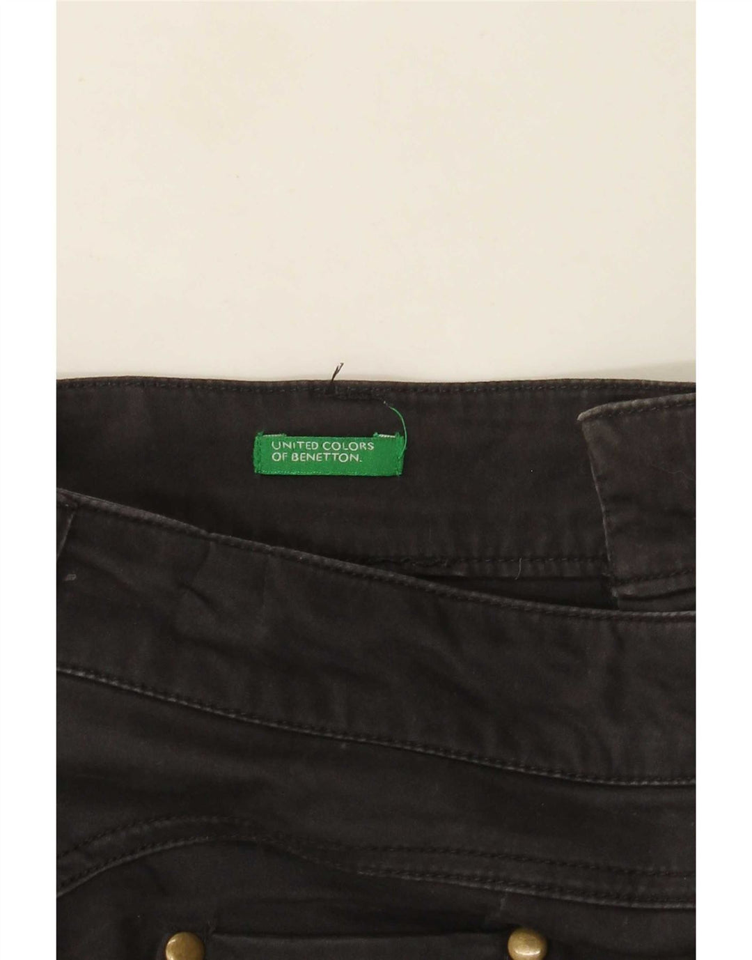 Pantaloni casual dritti da uomo Benetton W34 L33 Grigi