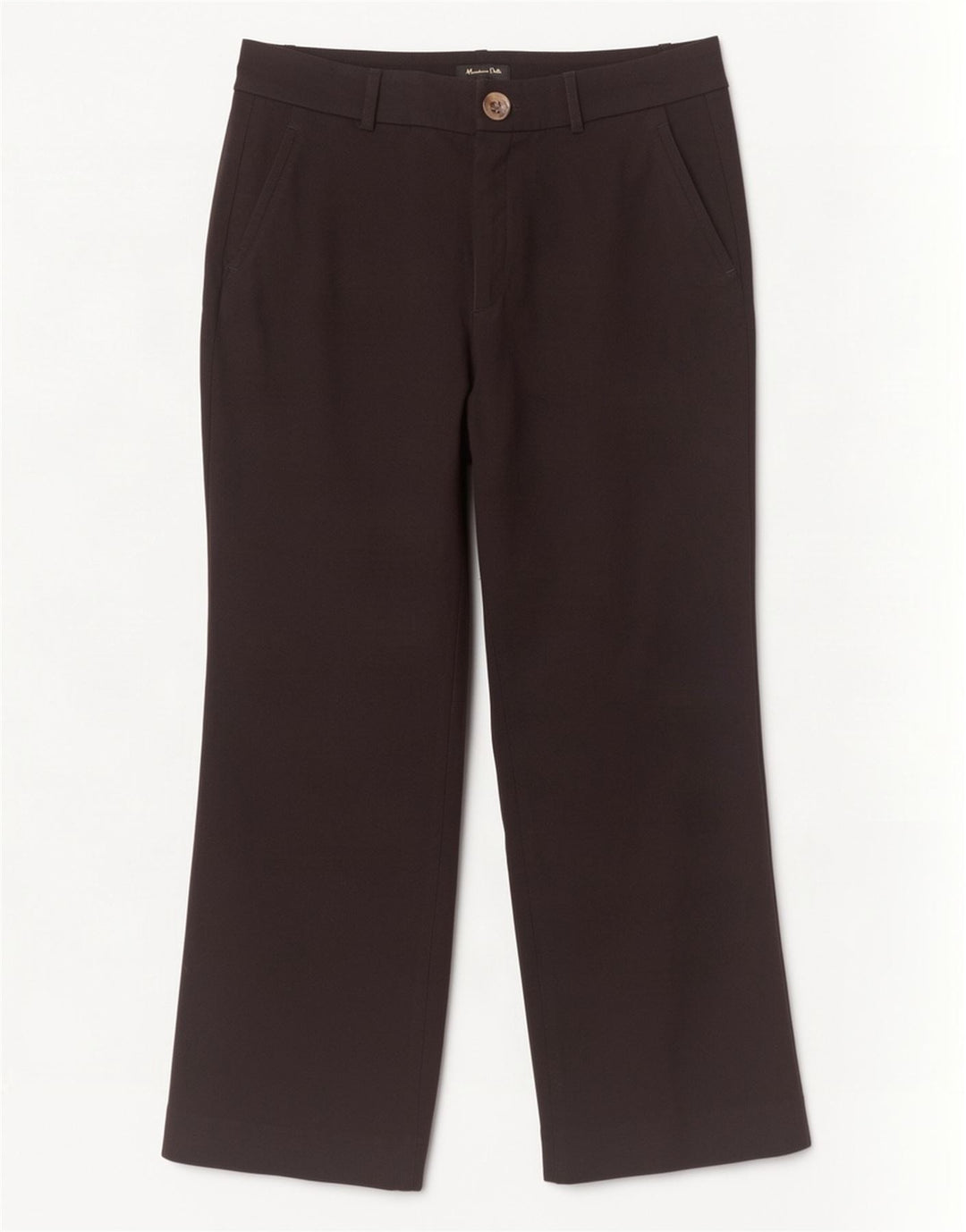Pantaloni corti dritti da donna Massimo Dutti EU 40 Medium W30 L24 Nero