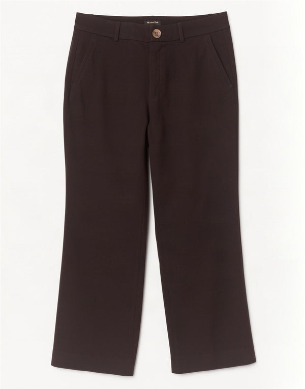 Pantaloni corti dritti da donna Massimo Dutti EU 40 Medium W30 L24 Nero