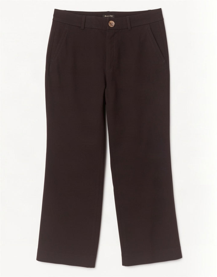 Pantaloni corti dritti da donna Massimo Dutti EU 40 Medium W30 L24 Nero