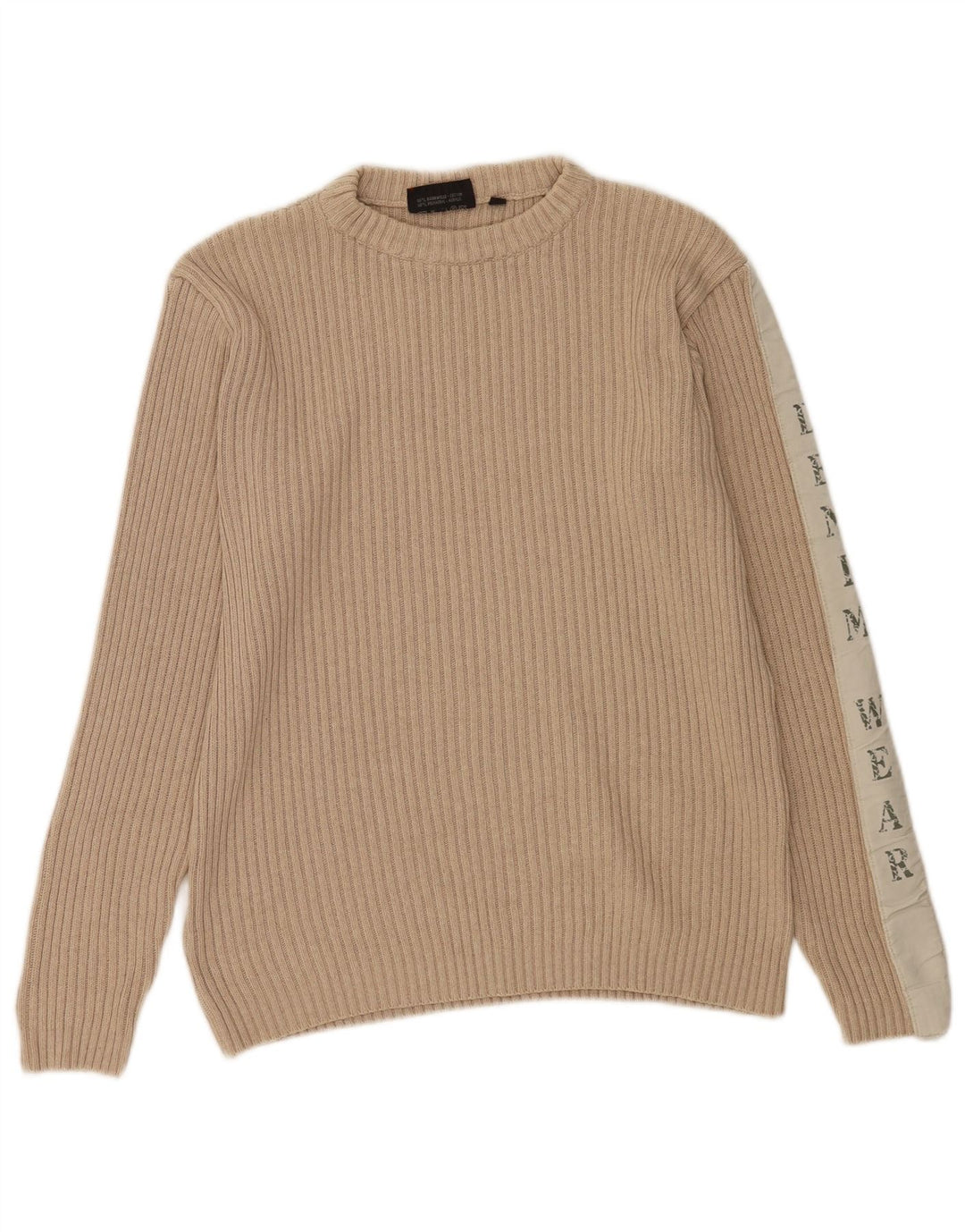 Maglione maglione girocollo con grafica da uomo Southern color block beige medio