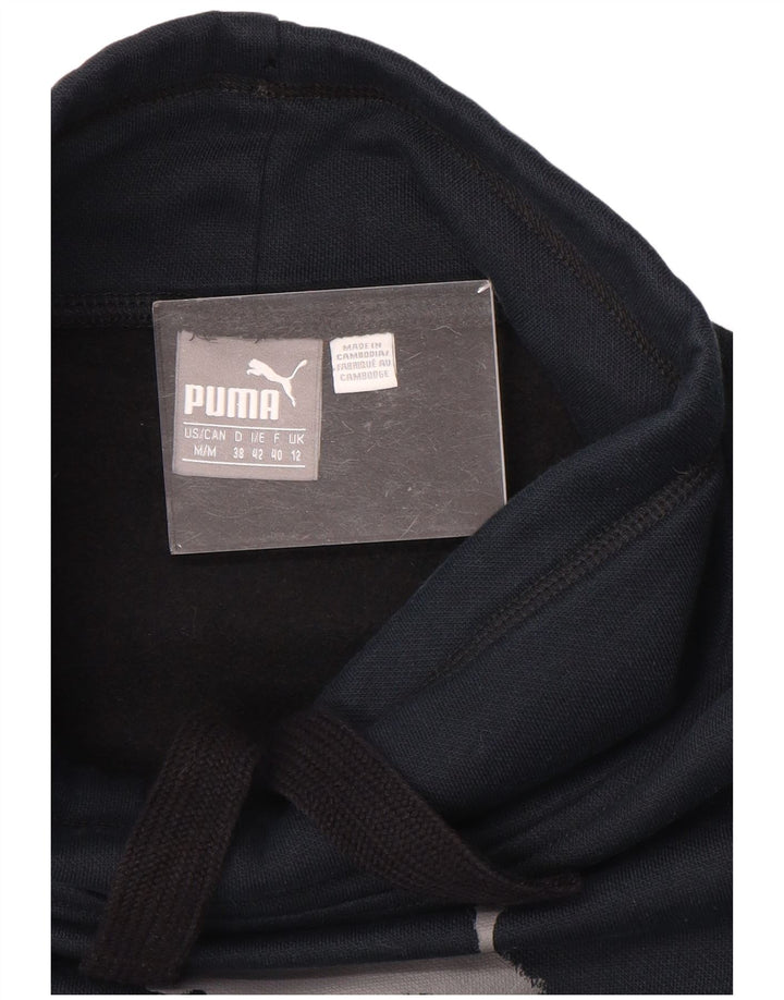 Felpa con grafica PUMA da donna UK 12 Medium Blu Navy