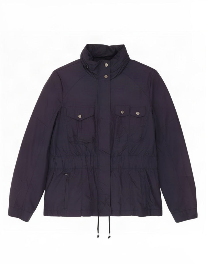 Giacca utilitaria con cappuccio da donna Zara UK 18 XL poliestere blu navy