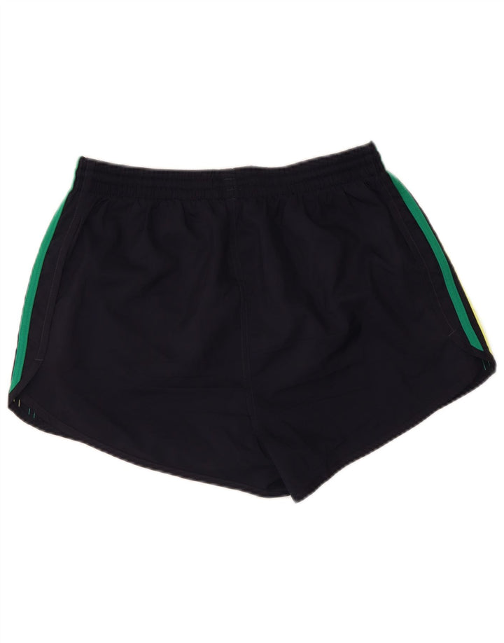 Pantaloncini sportivi da donna Adidas UK 12 Medium Blu Navy Colourblock Poliestere