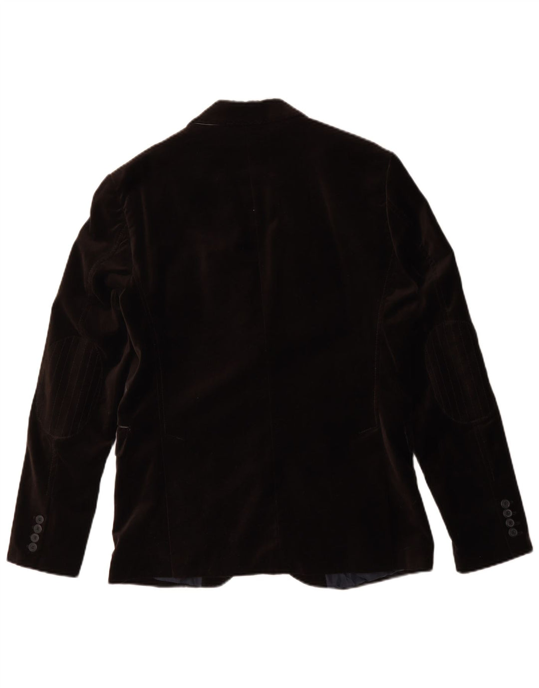Giacca blazer in velluto da uomo a 2 bottoni Zara EU 50 poliestere marrone medio