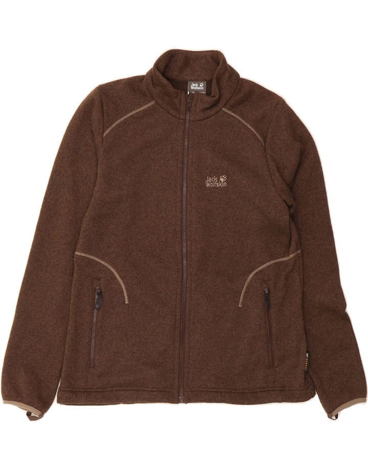 JACK WOLFSKIN Womens Tracksuit Top Jacket UK 18/20 XL Brown Polyester Vintage Jack Wolfskin and Second-Hand Jack Wolfskin from Messina Hembry 
