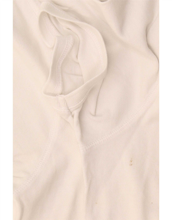 Polo da uomo Fat Face XL in cotone bianco