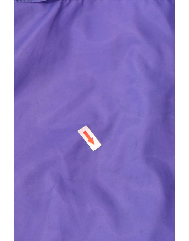 Arena Giacca antipioggia da uomo con cappuccio UK 40 Large Viola Colourblock in poliammide