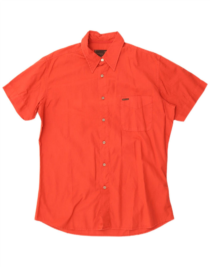 Camicia a maniche corte da uomo Marlboro Classics grande in cotone rosso