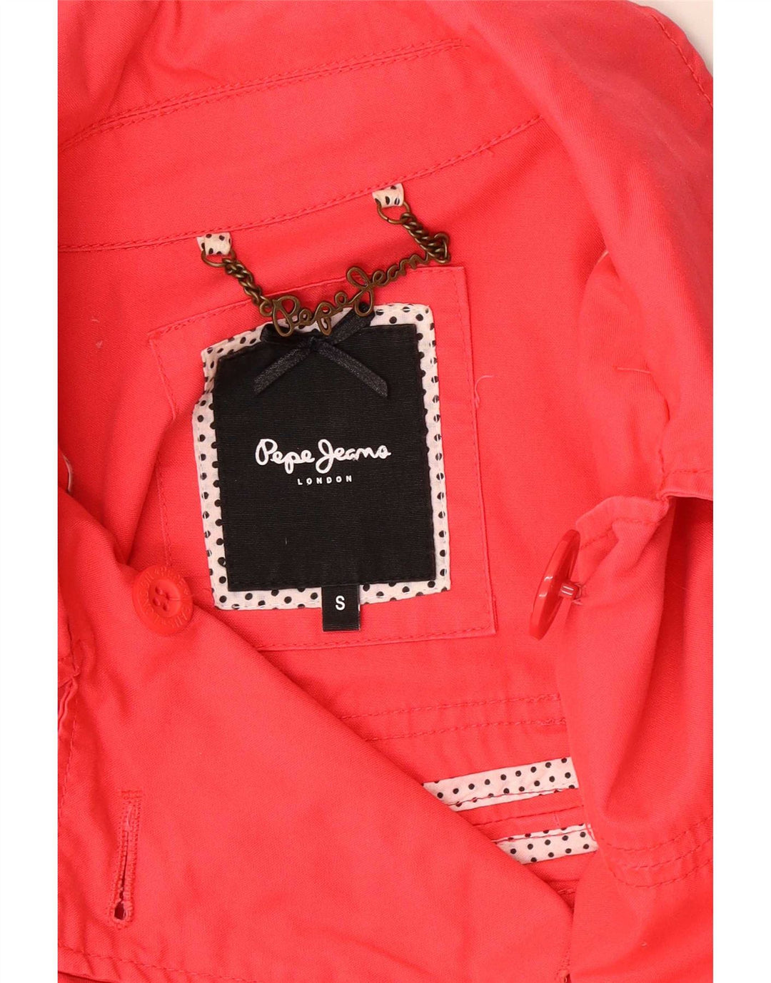 Cappotto da marinaio da donna PEPE Jeans UK 10 piccolo rosa
