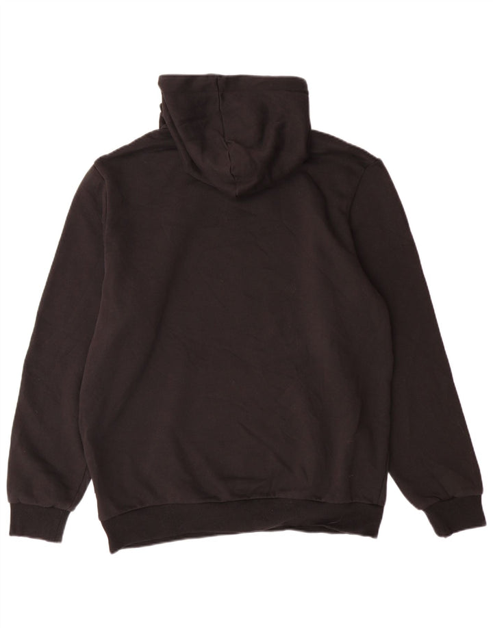 Felpa con cappuccio grafica PUMA da uomo, cotone nero medio