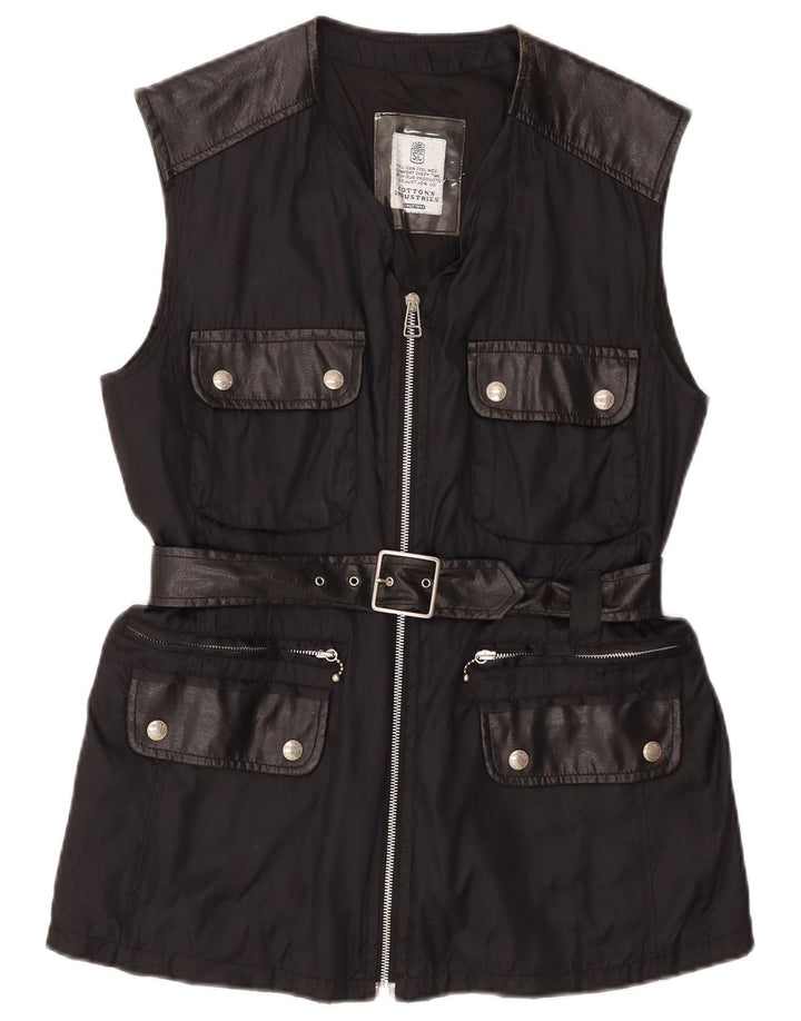 Gilet da donna di Cotton's Industries UK 14 medio nero in poliammide