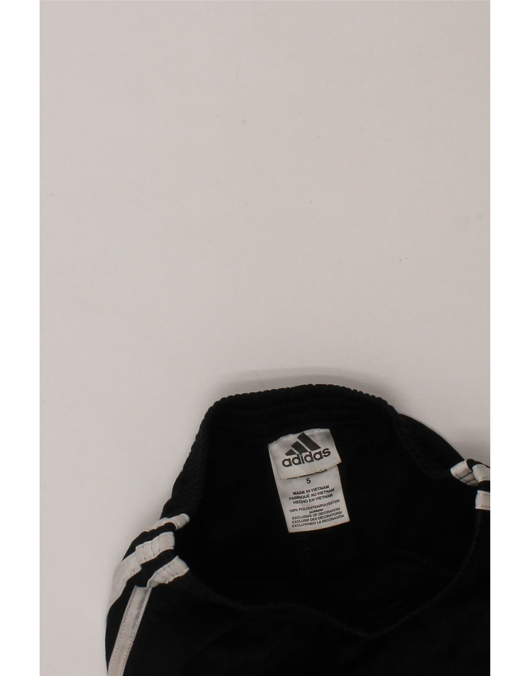 ADIDAS Boys Tracksuit Trousers 4-5 Years  Black Polyester Vintage Adidas and Second-Hand Adidas from Messina Hembry 