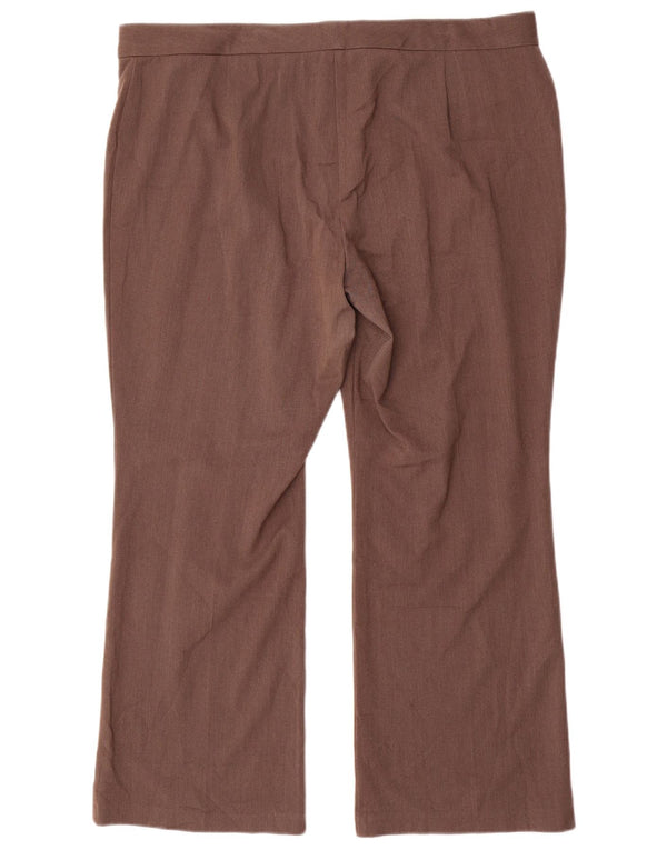 Pantaloni casual Bootcut da donna Marks & Spencer UK 18 XL W38 L28 Marrone