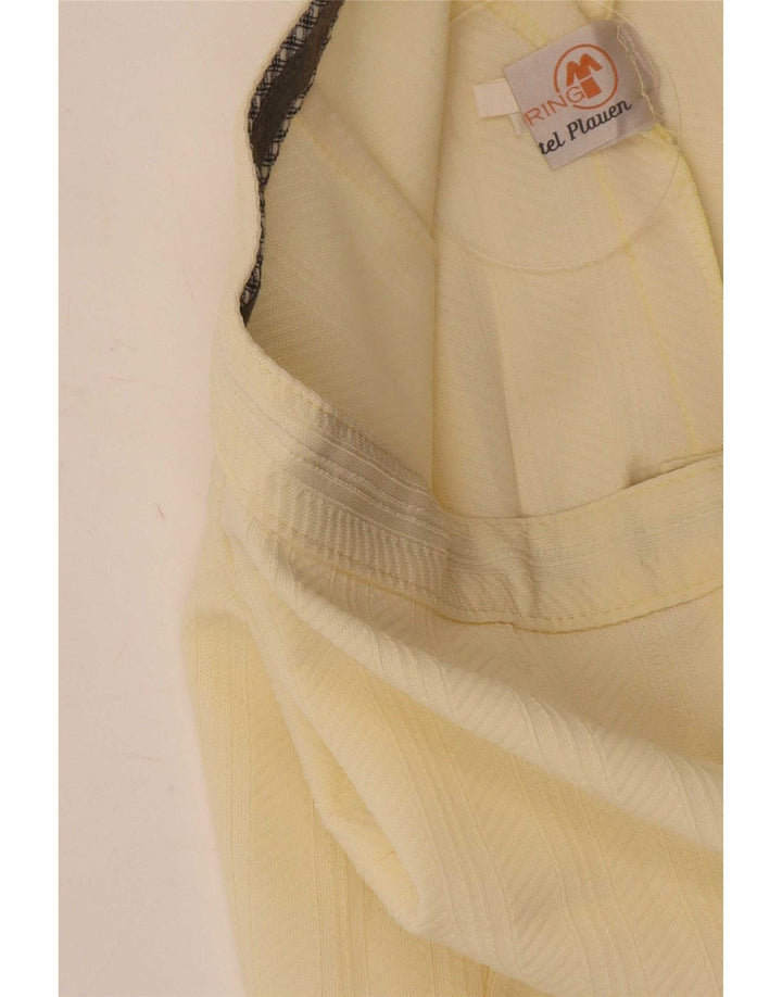 Pantaloncini chino vintage da donna medi W30 gialli