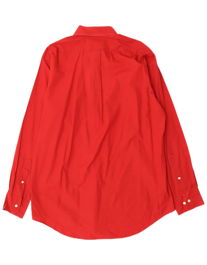 Camicia da uomo Izod taglia 16 grande cotone rosso