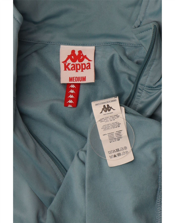 Giacca da tuta grafica da uomo Kappa in poliestere color block blu medio