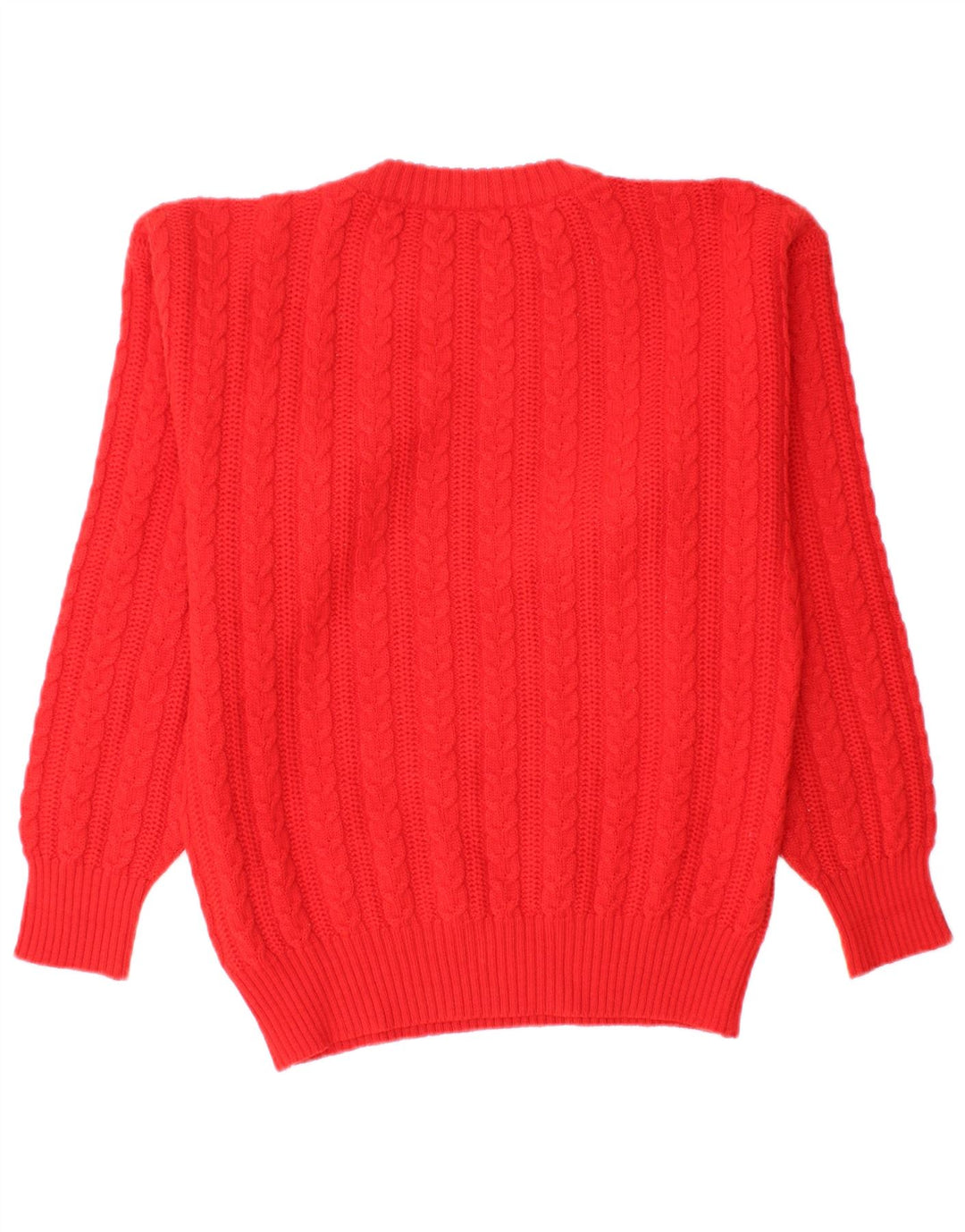 Maglione maglione girocollo vintage da uomo piccolo rosso