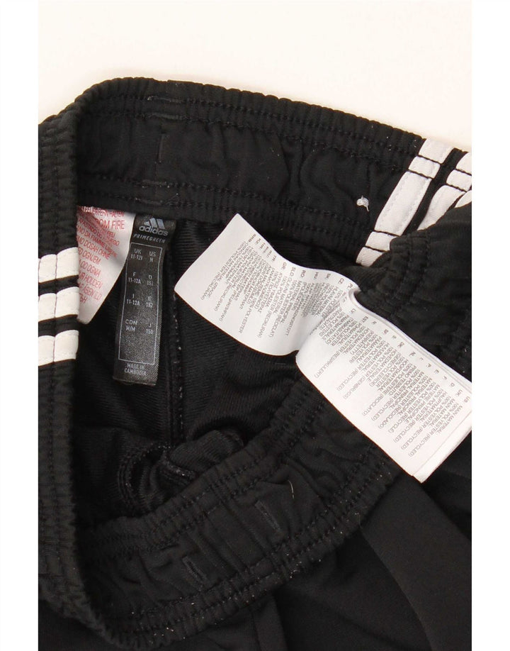 Pantaloni della tuta da ragazzo Adidas 11-12 anni in poliestere nero