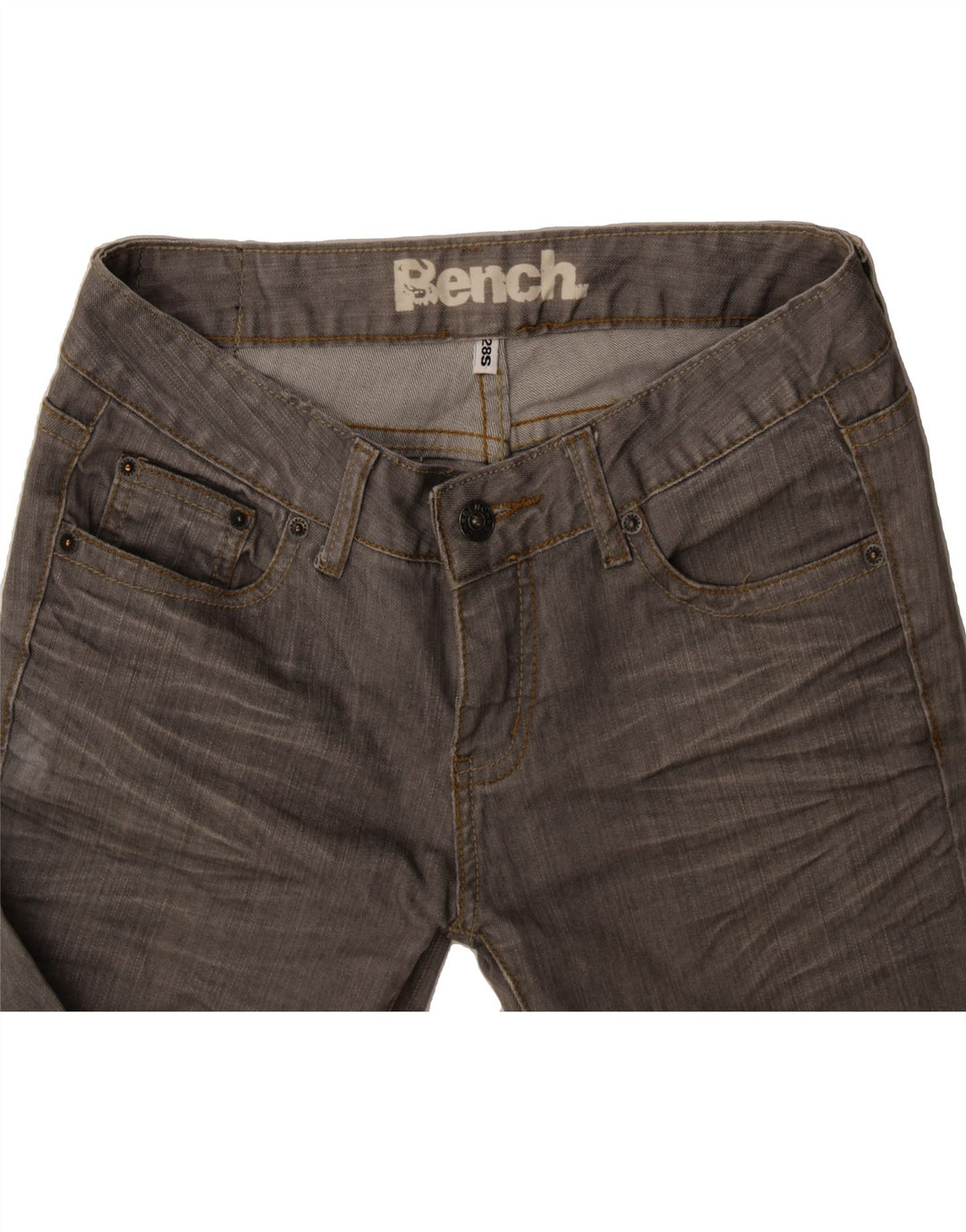 BENCH Mens Slim Jeans W28 L30 Grey Cotton Vintage Bench and Second-Hand Bench from Messina Hembry 