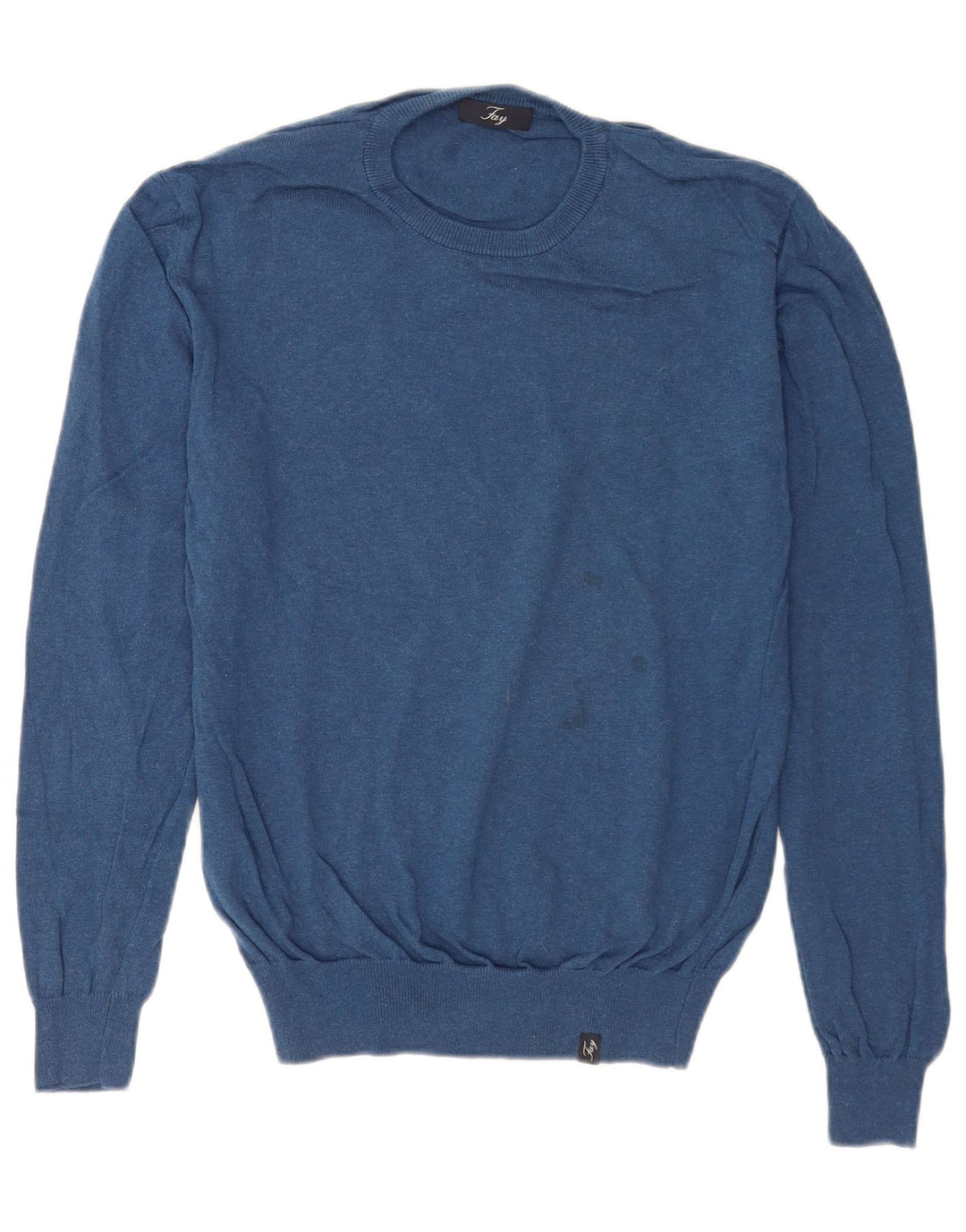 Maglione maglione girocollo da uomo Fay blu medio