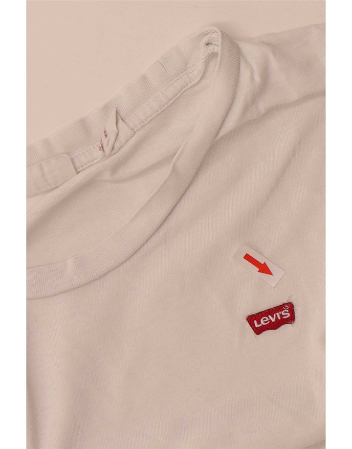 T-shirt da donna Levi's Top UK 14 cotone bianco medio