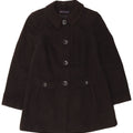 Cappotto Marks & Spencer da donna vestibilità regolare UK 10 piccolo poliestere nero