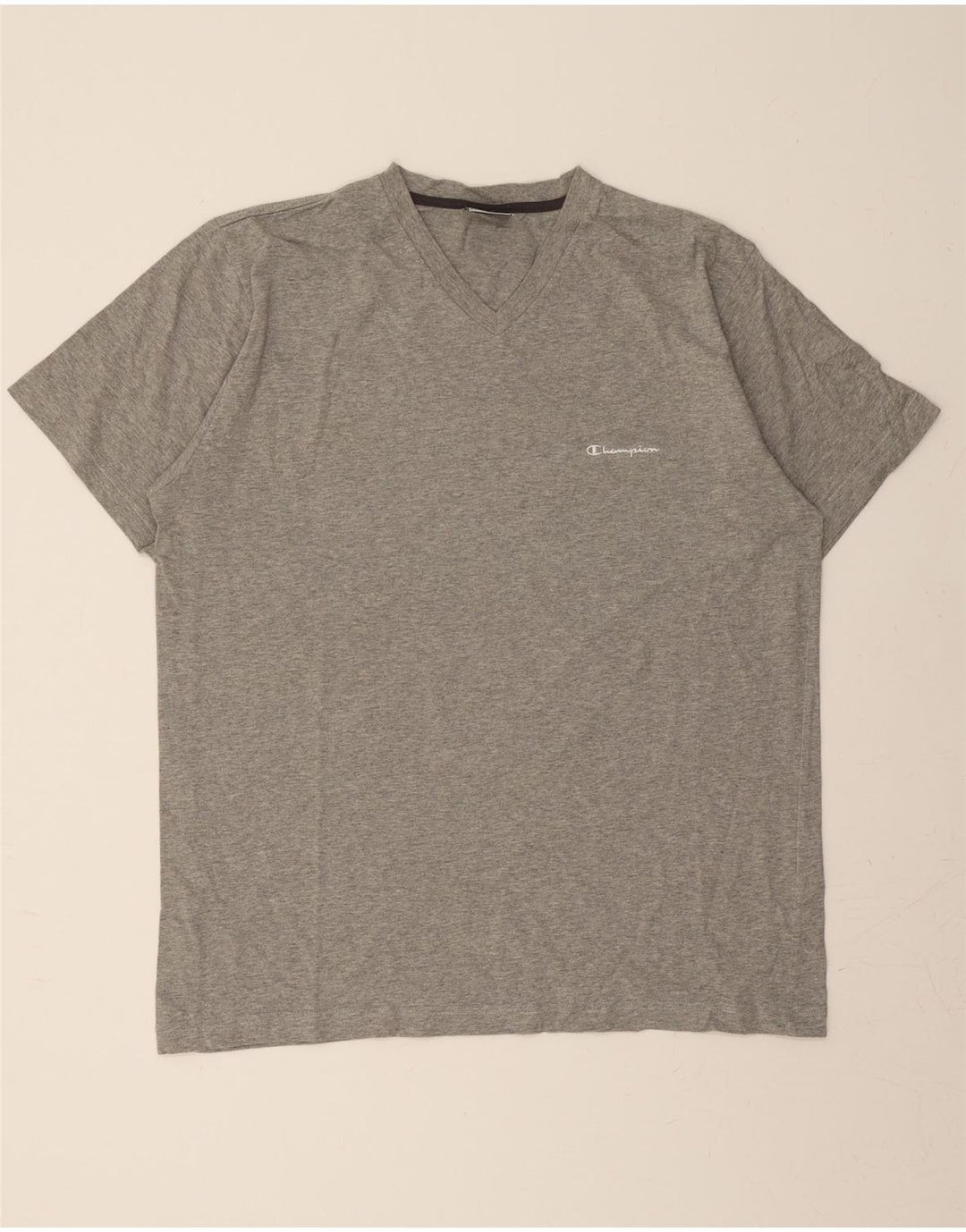 CHAMPION Mens T-Shirt Top XL Grey Cotton Vintage Champion and Second-Hand Champion from Messina Hembry 