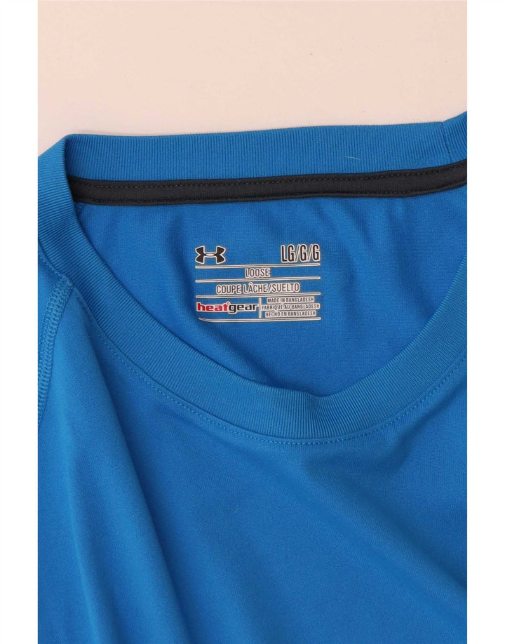 Maglietta Under Armour da uomo Heat Gear, taglia grande, blu