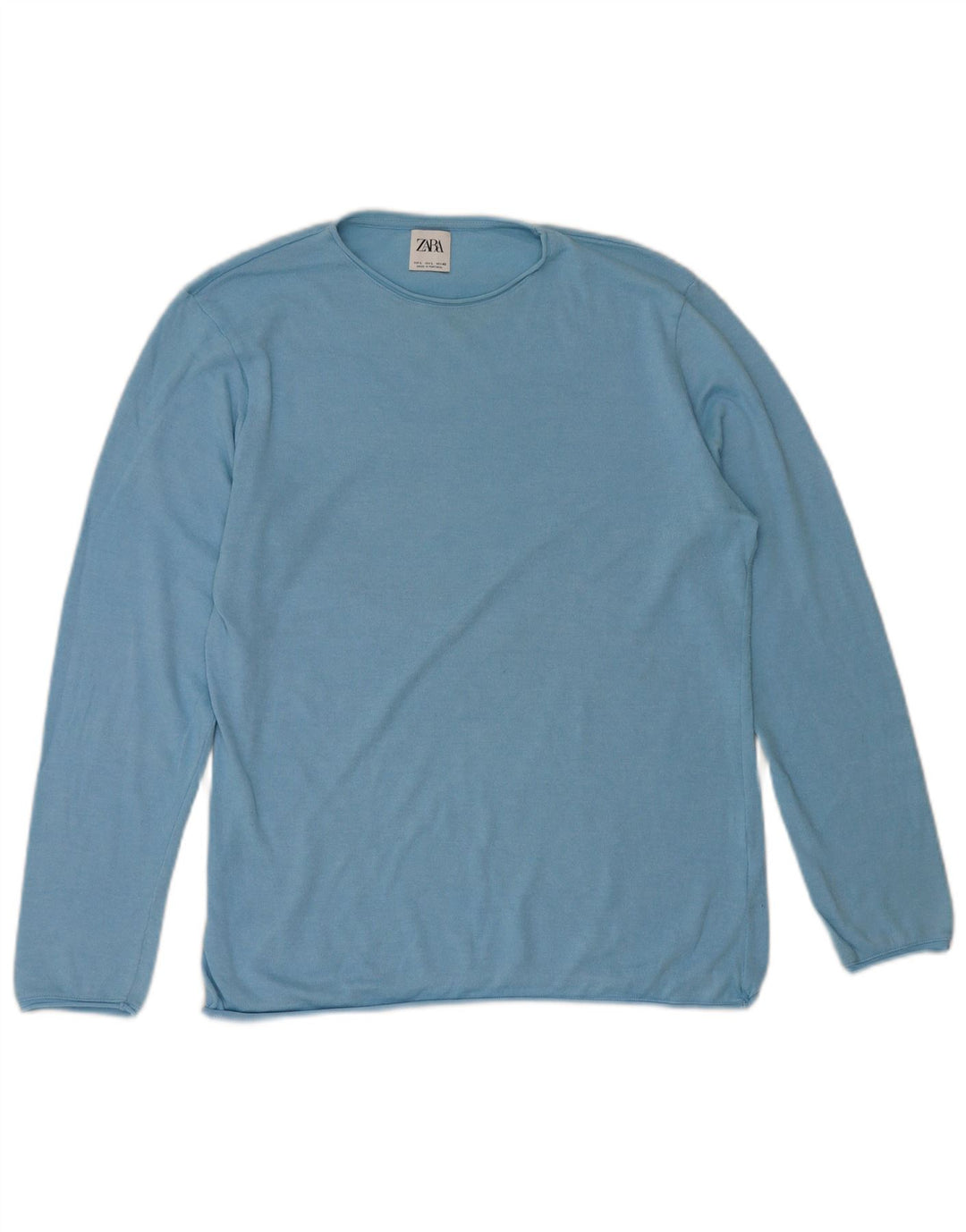 Maglione maglione girocollo da uomo Zara grande blu