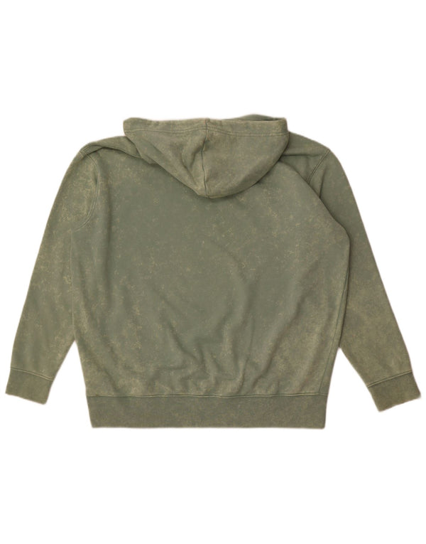 Felpa con cappuccio Nike da uomo, vestibilità ampia, cotone tie dye, verde medio
