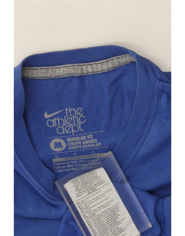 T-shirt Nike da uomo con vestibilità regolare, top in cotone blu medio