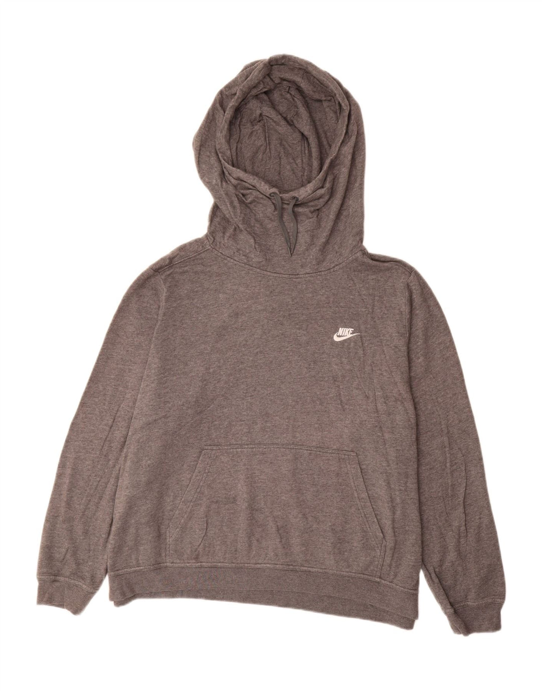 Felpa con cappuccio da uomo NIKE 2XL in cotone grigio