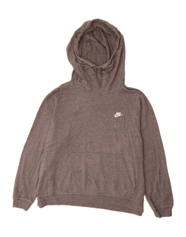 Felpa con cappuccio da uomo NIKE 2XL in cotone grigio